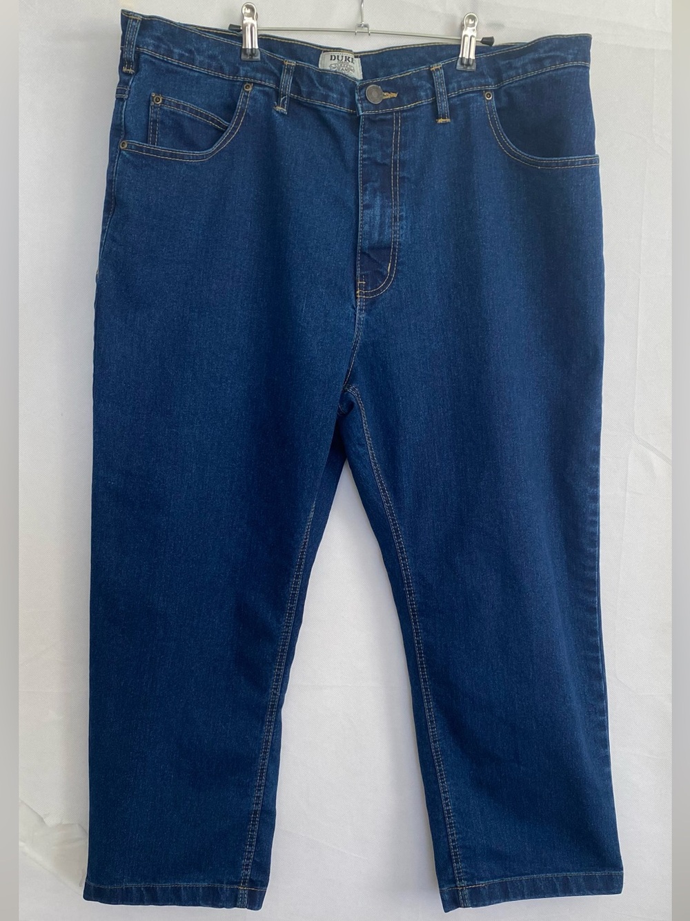 Duke Haband Classic Jeans Mens 42 /Short Dark Blue Stretch Denim Big & T